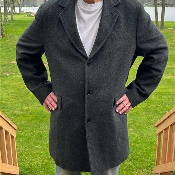 Structure vtg wool blend 3/4 length overcoat XL - Picture 1 of 6